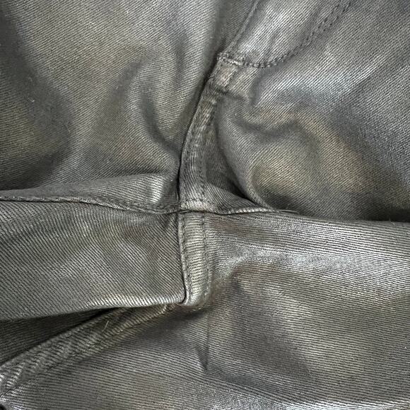 DL1961 Bridget Jeans Instasculpt Boot Cut Coated Black Women's Size 25 High Rise - Picture 9 of 13